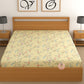 CHHAVI INDIA 210 TC Microfiber Waterproof Printed Fitted (Elastic) Bedsheet