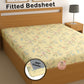 CHHAVI INDIA 210 TC Microfiber Waterproof Printed Fitted (Elastic) Bedsheet