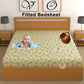CHHAVI INDIA 210 TC Microfiber Waterproof Printed Fitted (Elastic) Bedsheet