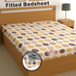 CHHAVI INDIA 210 TC Microfiber Waterproof Printed Fitted (Elastic) Bedsheet