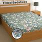 CHHAVI INDIA 210 TC Microfiber Waterproof Printed Fitted (Elastic) Bedsheet