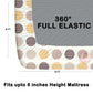 CHHAVI INDIA 210 TC Microfiber Waterproof Printed Fitted (Elastic) Bedsheet