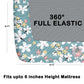 CHHAVI INDIA 210 TC Microfiber Waterproof Printed Fitted (Elastic) Bedsheet
