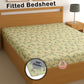 CHHAVI INDIA 210 TC Microfiber Waterproof Printed Fitted (Elastic) Bedsheet