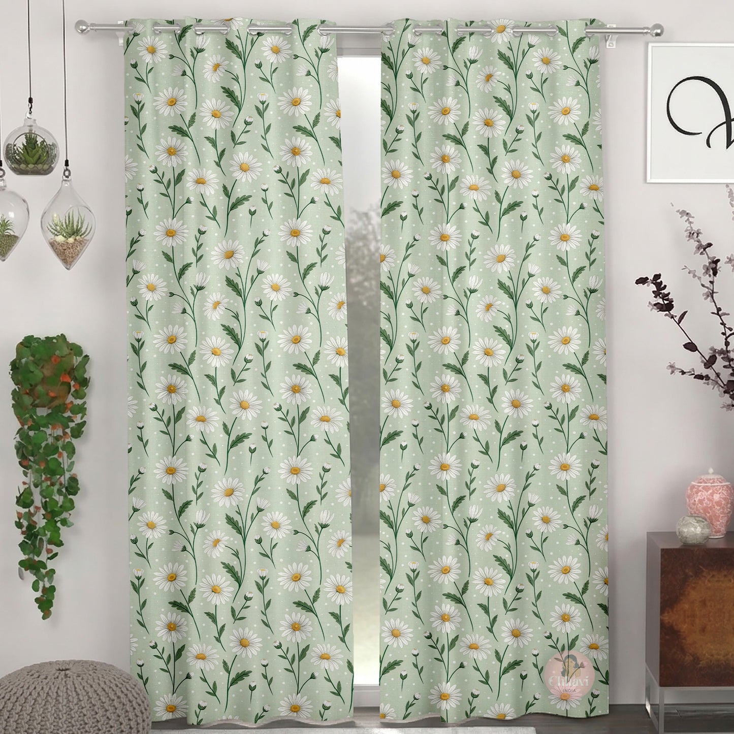 CHHAVI INDIA DESIGNER PRINTED DOOR CURTAIN PACK OF 2