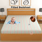 CHHAVI INDIA 210 TC Microfiber Waterproof Printed Fitted (Elastic) Bedsheet