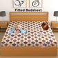 CHHAVI INDIA 210 TC Microfiber Waterproof Printed Fitted (Elastic) Bedsheet