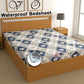 CHHAVI INDIA 210 TC Microfiber Waterproof Printed Fitted (Elastic) Bedsheet