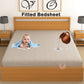 CHHAVI INDIA 210 TC Microfiber Waterproof Printed Fitted (Elastic) Bedsheet