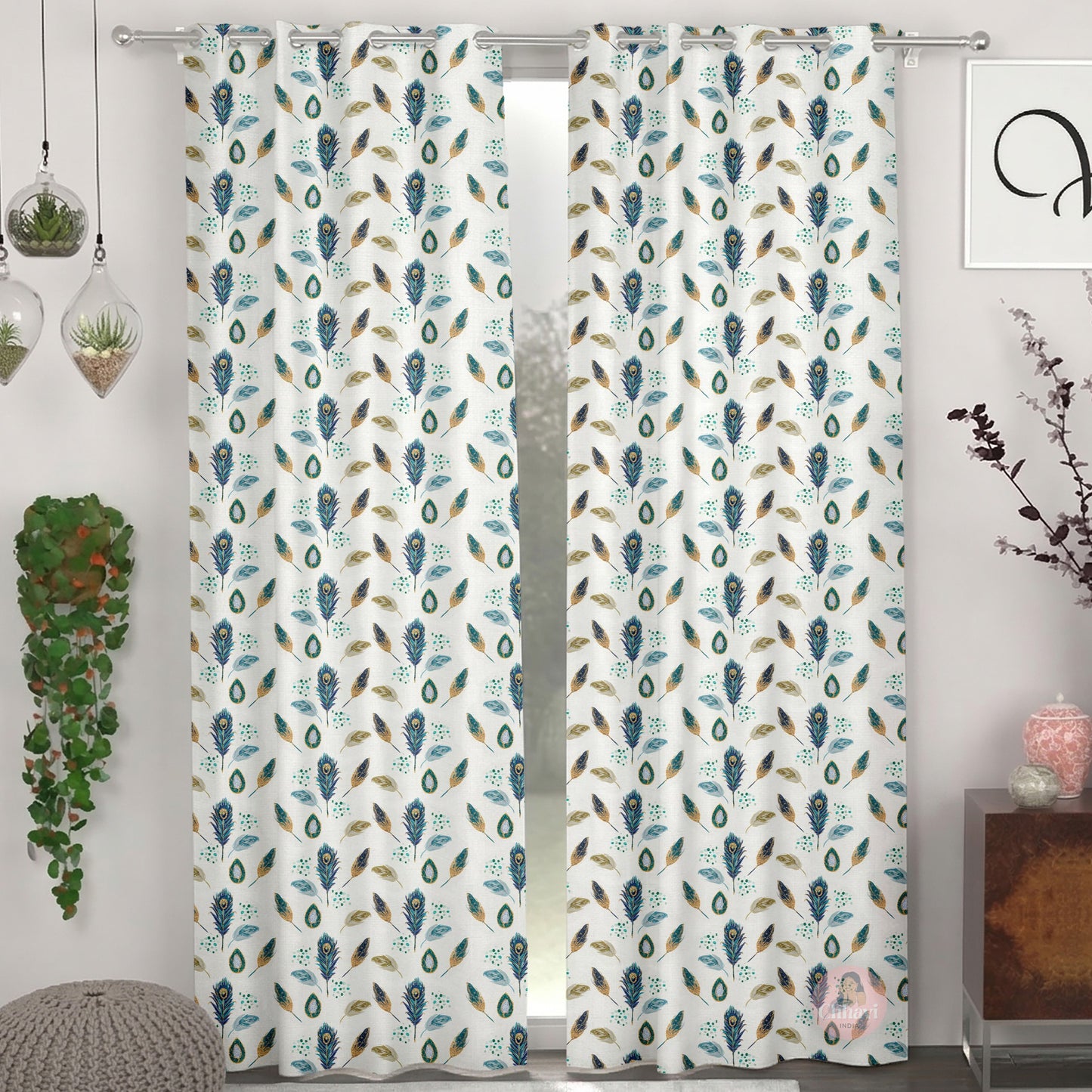CHHAVI INDIA DESIGNER PRINTED DOOR CURTAIN PACK OF 2