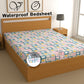 CHHAVI INDIA 210 TC Microfiber Waterproof Printed Fitted (Elastic) Bedsheet