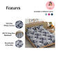 CHHAVI INDIA 210 TC Microfiber Printed King Size Bedsheet With Pillow Covers