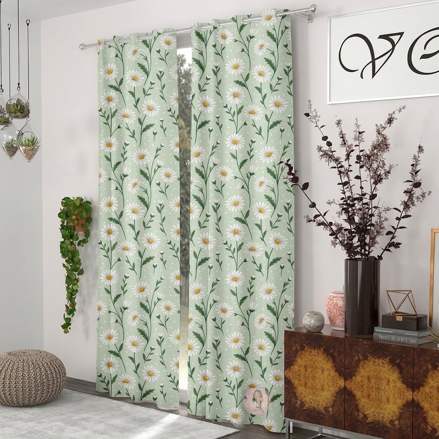 CHHAVI INDIA DESIGNER PRINTED DOOR CURTAIN PACK OF 2