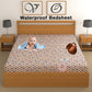 CHHAVI INDIA 210 TC Microfiber Waterproof Printed Fitted (Elastic) Bedsheet
