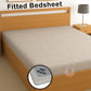 CHHAVI INDIA 210 TC Microfiber Waterproof Printed Fitted (Elastic) Bedsheet