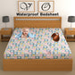 CHHAVI INDIA 210 TC Microfiber Waterproof Printed Fitted (Elastic) Bedsheet