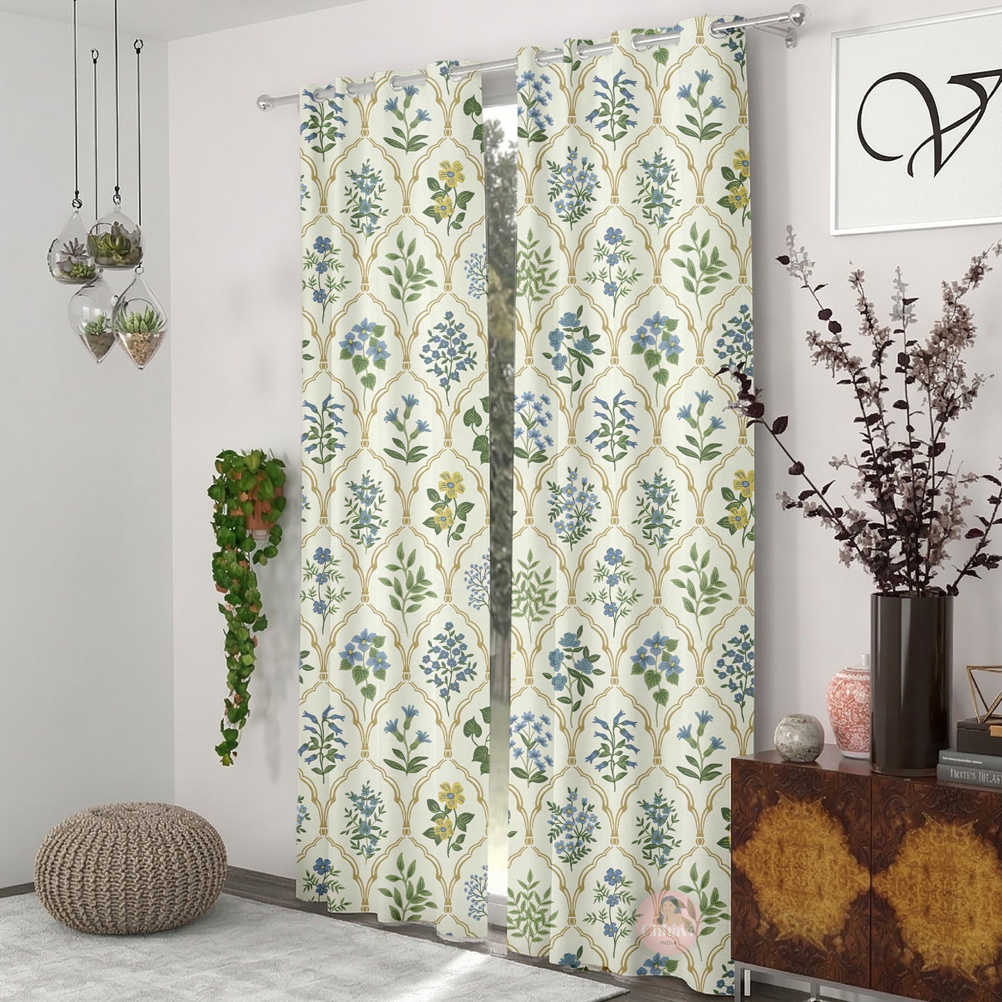 CHHAVI INDIA DESIGNER PRINTED DOOR CURTAIN PACK OF 2