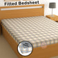 CHHAVI INDIA 210 TC Microfiber Waterproof Printed Fitted (Elastic) Bedsheet
