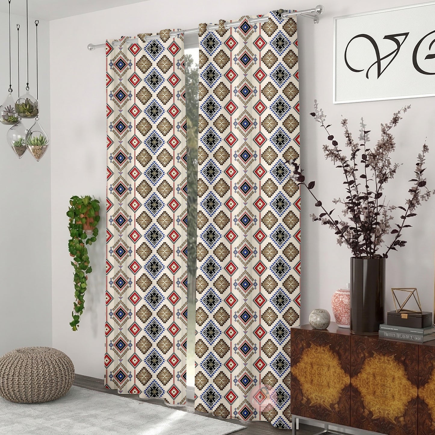 CHHAVI INDIA DESIGNER PRINTED DOOR CURTAIN PACK OF 2