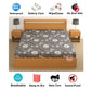 CHHAVI INDIA 210 TC Microfiber Waterproof Printed Fitted (Elastic) Bedsheet