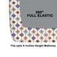 CHHAVI INDIA 210 TC Microfiber Waterproof Printed Fitted (Elastic) Bedsheet