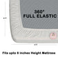 CHHAVI INDIA 210 TC Microfiber Waterproof Printed Fitted (Elastic) Bedsheet