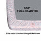 CHHAVI INDIA 210 TC Microfiber Waterproof Printed Fitted (Elastic) Bedsheet