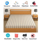 CHHAVI INDIA 210 TC Microfiber Waterproof Printed Fitted (Elastic) Bedsheet