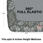 CHHAVI INDIA 210 TC Microfiber Waterproof Printed Fitted (Elastic) Bedsheet