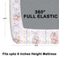 CHHAVI INDIA 210 TC Microfiber Waterproof Printed Fitted (Elastic) Bedsheet