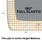 CHHAVI INDIA 210 TC Microfiber Waterproof Printed Fitted (Elastic) Bedsheet
