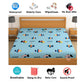 CHHAVI INDIA 210 TC Microfiber Waterproof Printed Fitted (Elastic) Bedsheet