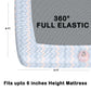 CHHAVI INDIA 210 TC Microfiber Waterproof Printed Fitted (Elastic) Bedsheet