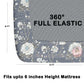 CHHAVI INDIA 210 TC Microfiber Waterproof Printed Fitted (Elastic) Bedsheet