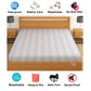 CHHAVI INDIA 210 TC Microfiber Waterproof Printed Fitted (Elastic) Bedsheet
