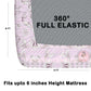 CHHAVI INDIA 210 TC Microfiber Waterproof Printed Fitted (Elastic) Bedsheet