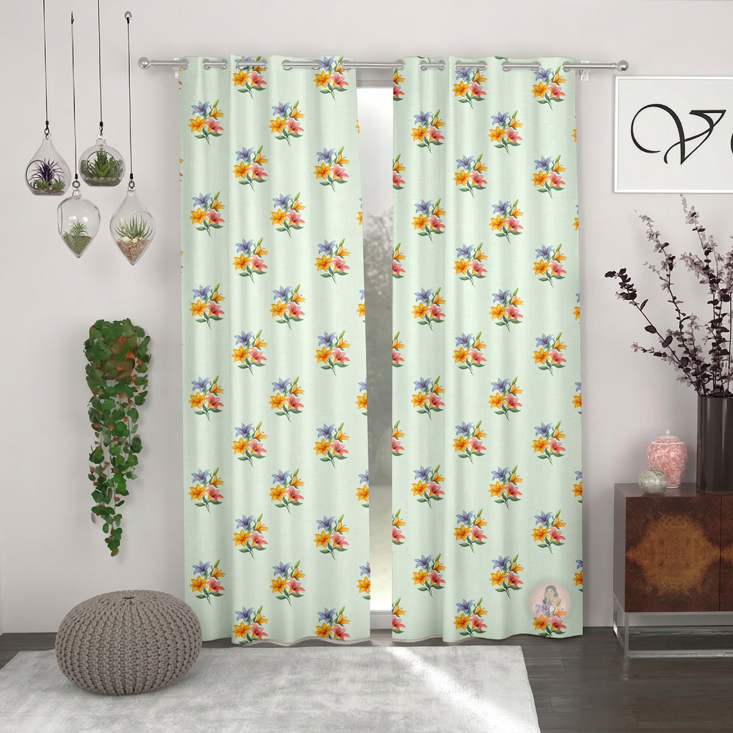 CHHAVI INDIA DESIGNER PRINTED DOOR CURTAIN PACK OF 2