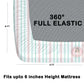 CHHAVI INDIA 210 TC Microfiber Waterproof Printed Fitted (Elastic) Bedsheet