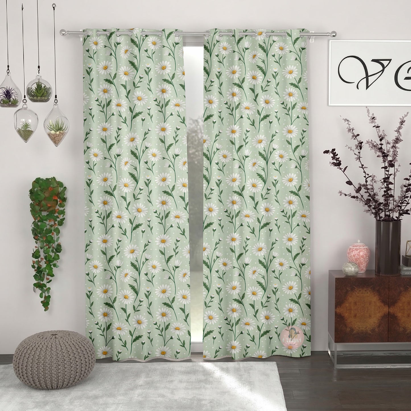 CHHAVI INDIA DESIGNER PRINTED DOOR CURTAIN PACK OF 2