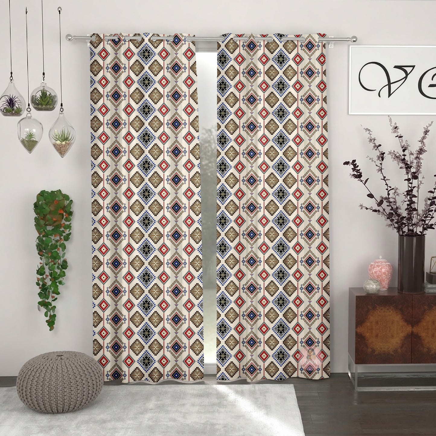 CHHAVI INDIA DESIGNER PRINTED DOOR CURTAIN PACK OF 2