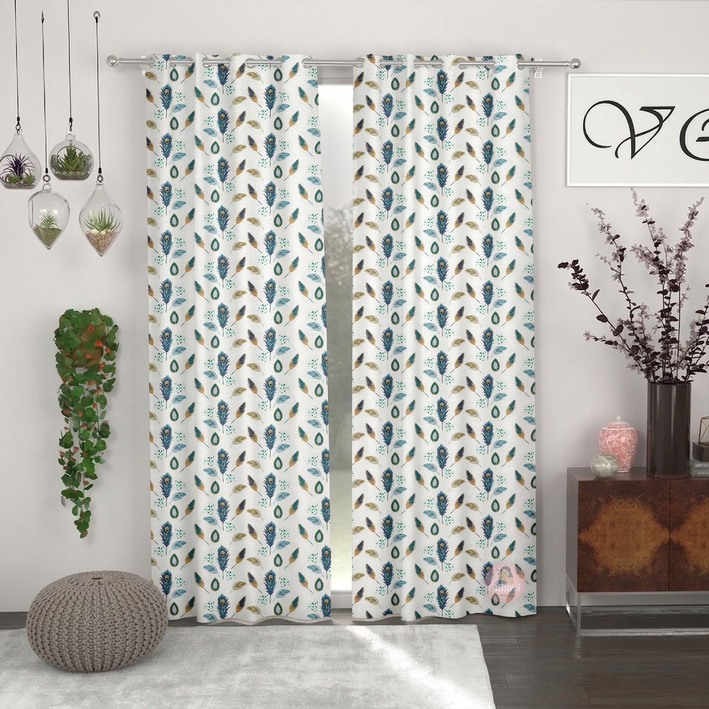 CHHAVI INDIA DESIGNER PRINTED DOOR CURTAIN PACK OF 2