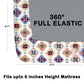 CHHAVI INDIA 210 TC Microfiber Waterproof Printed Fitted (Elastic) Bedsheet