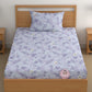 CHHAVI INDIA 180 TC Microfiber Printed Single Bedsheet With 1 Pillow Cover