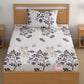 CHHAVI INDIA 180 TC Microfiber Printed Single Bedsheet With 1 Pillow Cover