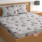 CHHAVI INDIA 210 TC Microfiber Printed Double Bedsheet With 2 Pillow Covers