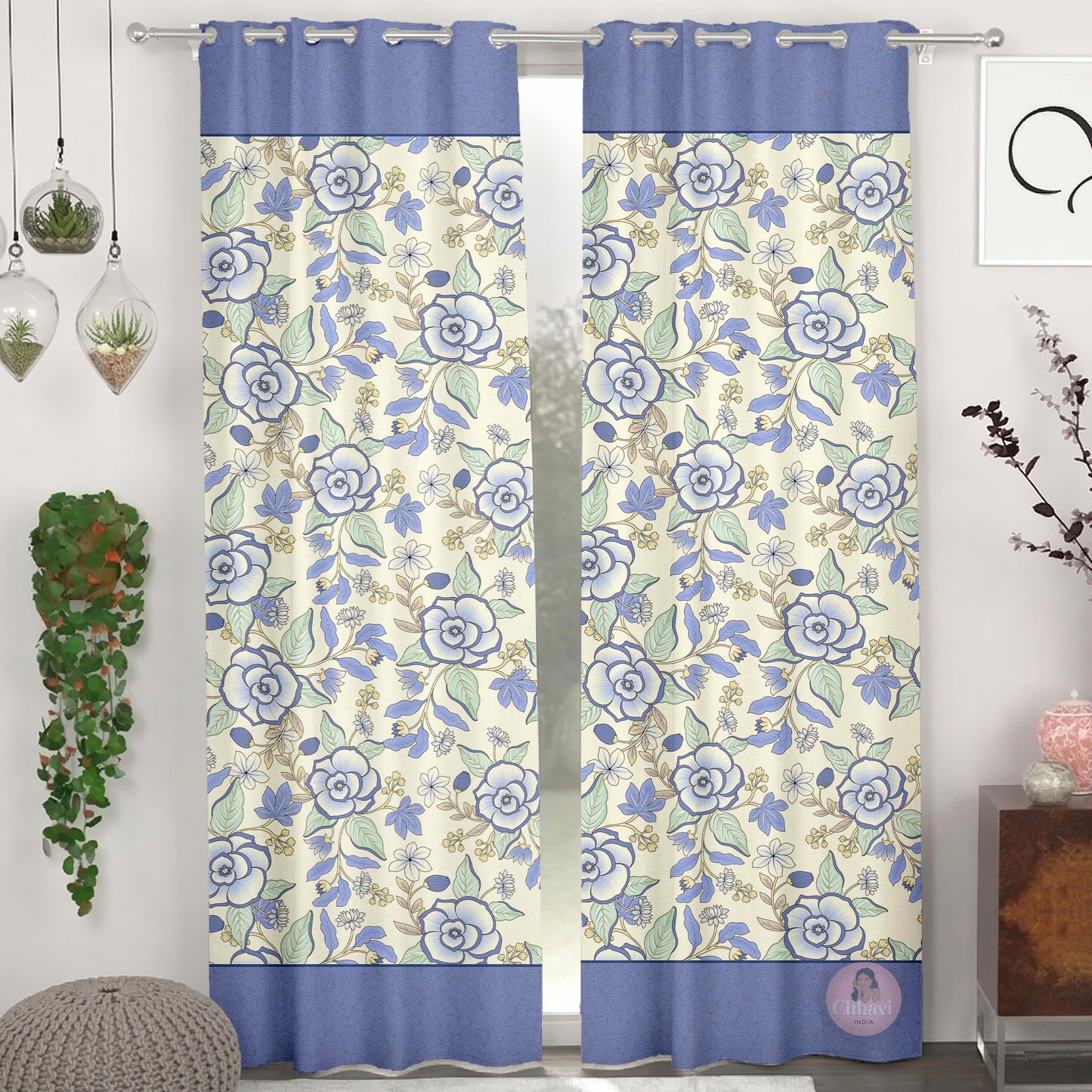 CHHAVI INDIA DESIGNER PRINTED DOOR CURTAIN PACK OF 2