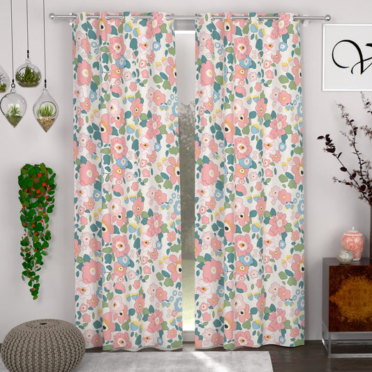 CHHAVI INDIA DESIGNER PRINTED 8 FEET DOOR CURTAIN PACK OF 2