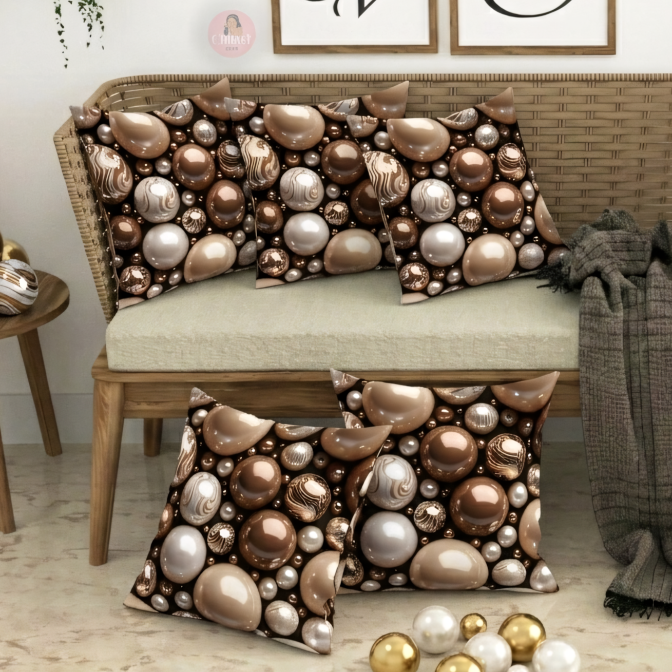 CHHAVI INDIA Microfiber Cushions Cover Pack of 5