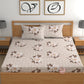 CHHAVI INDIA 180 TC Microfiber Double Fitted  Size Printed Bedsheet
