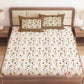 CHHAVI INDIA 210 TC Microfiber Printed King Size Bedsheet With Pillow Covers
